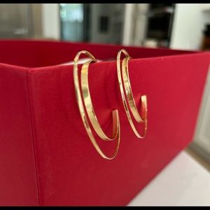 LANA Small Double Circle Hoops